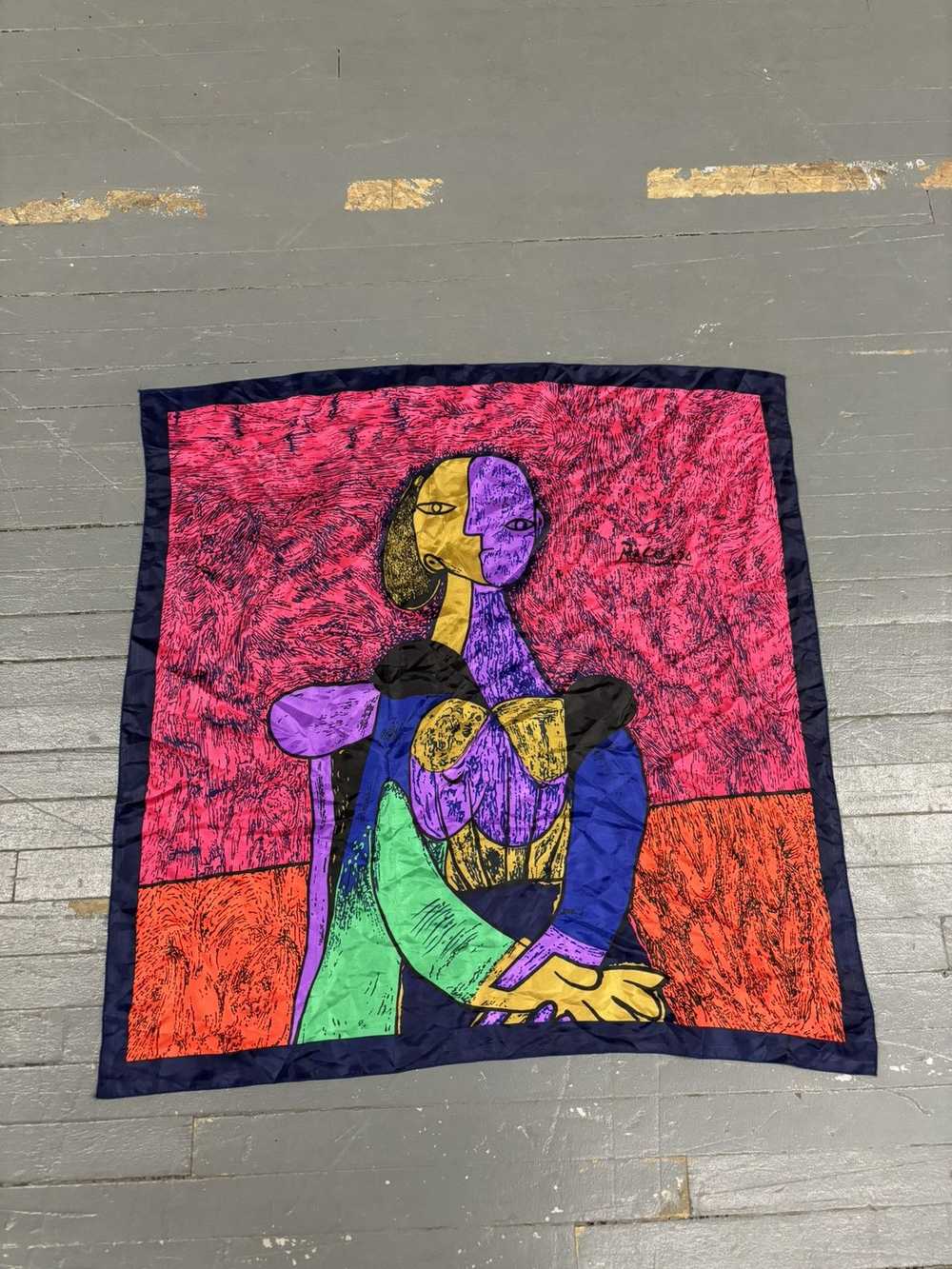 Art × Picasso × Vintage Vintage Picasso silk scarf - image 6