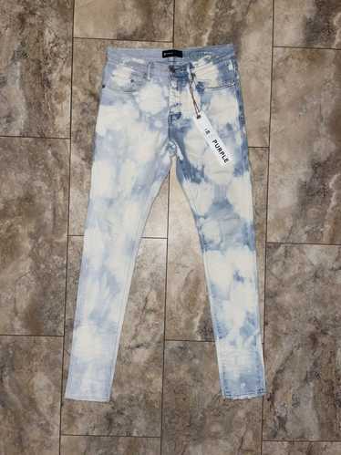 Purple Brand Purple Brand Two-Tone Bleach Jean Mi… - image 1