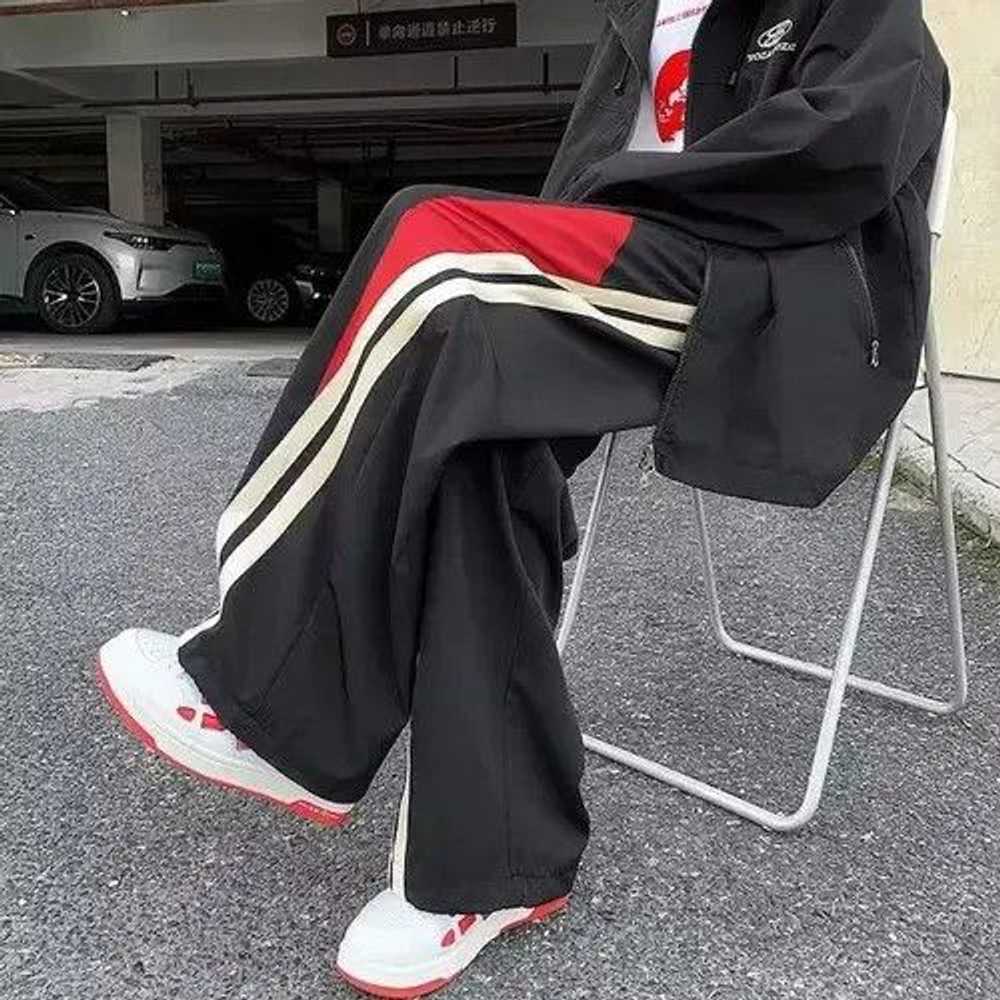 Japanese Brand × Streetwear × Vintage Black Strip… - image 2