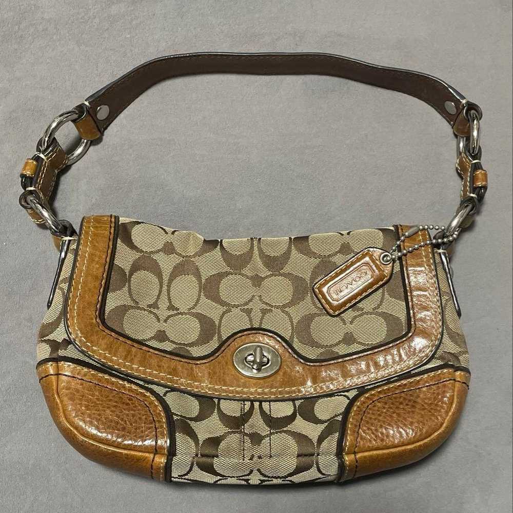 Coach One Shoulder Turn Lock Brown 10983 - image 1