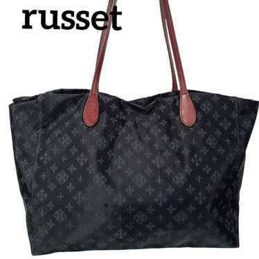 440 Russet Lattice Tote Bag Shoulder Bag Navy Blue - image 1