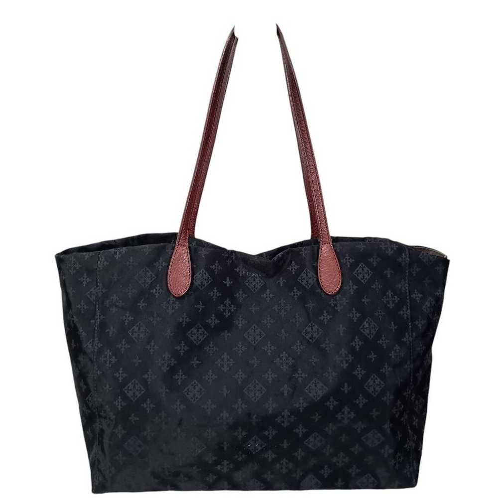 440 Russet Lattice Tote Bag Shoulder Bag Navy Blue - image 3