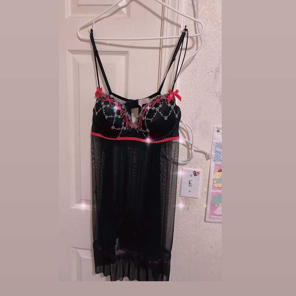 Other XL Lacy Slip Dress with black and Hot Pink … - image 1