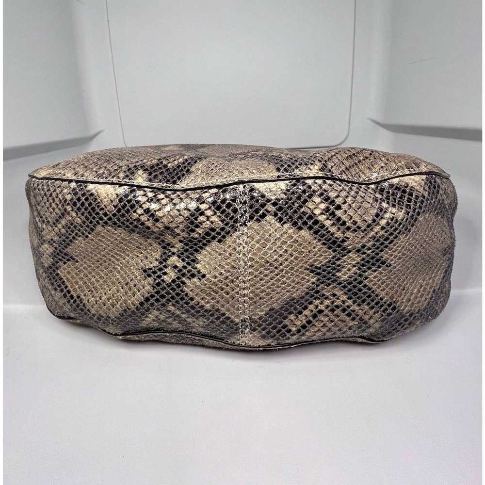 Michael Kors Snake Print Black/Tan Handbag Purse … - image 11