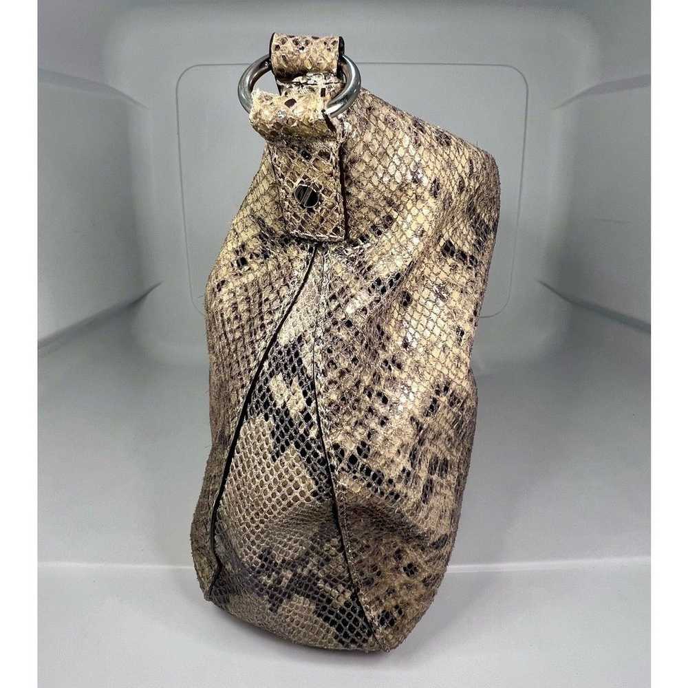 Michael Kors Snake Print Black/Tan Handbag Purse … - image 7