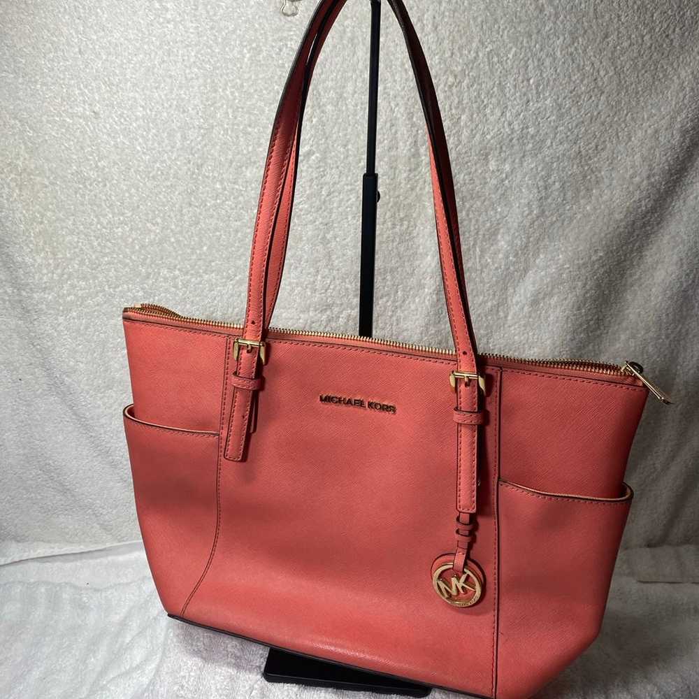 Michael Kors Salmon/Coral/pink Tote - image 2