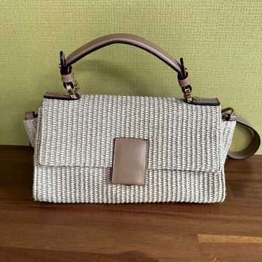 LOSTELLA Shoulder Bag White Woven Material - image 1