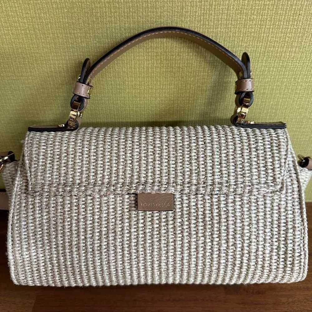 LOSTELLA Shoulder Bag White Woven Material - image 5