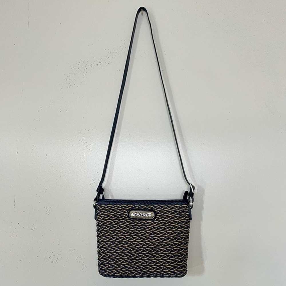 Brighton Emme Straw Leather Shoulder Bag to Cross… - image 3