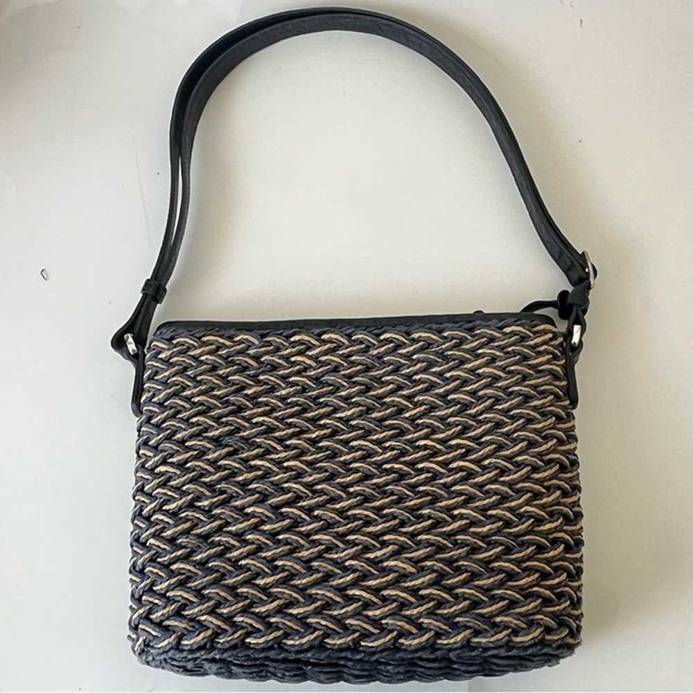 Brighton Emme Straw Leather Shoulder Bag to Cross… - image 4