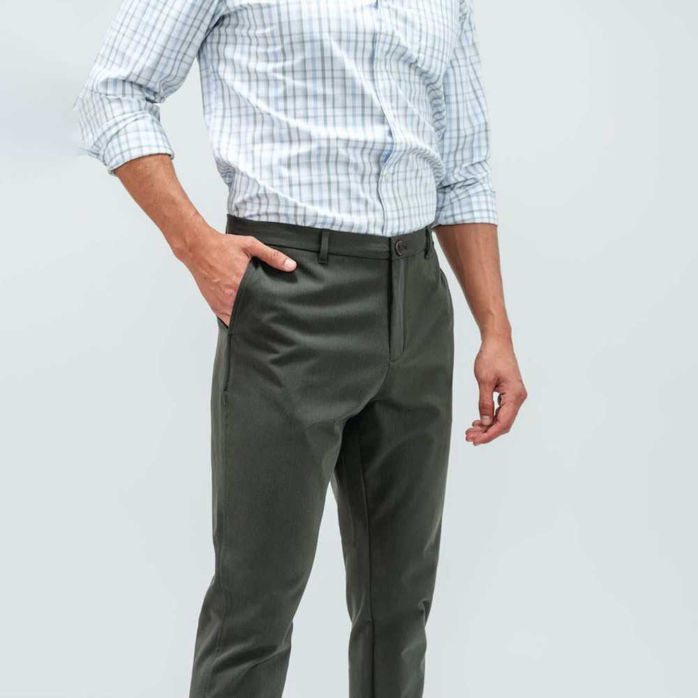 Ministry of Supply Men's Pace Tapered Chino - Oli… - image 2