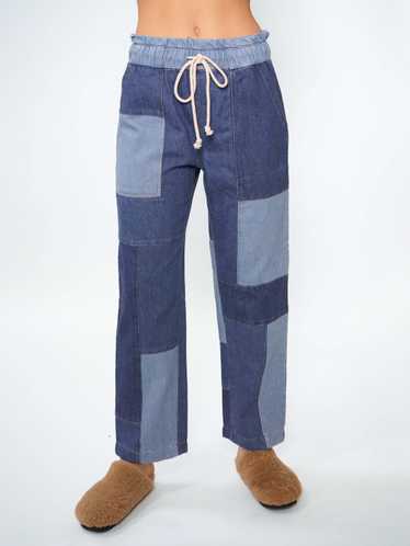 Electric & Rose Easy Pant - Patchwork Denim