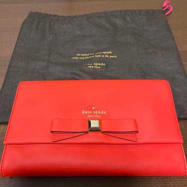 Kate Spade Clutch Bag Orange Red - image 1