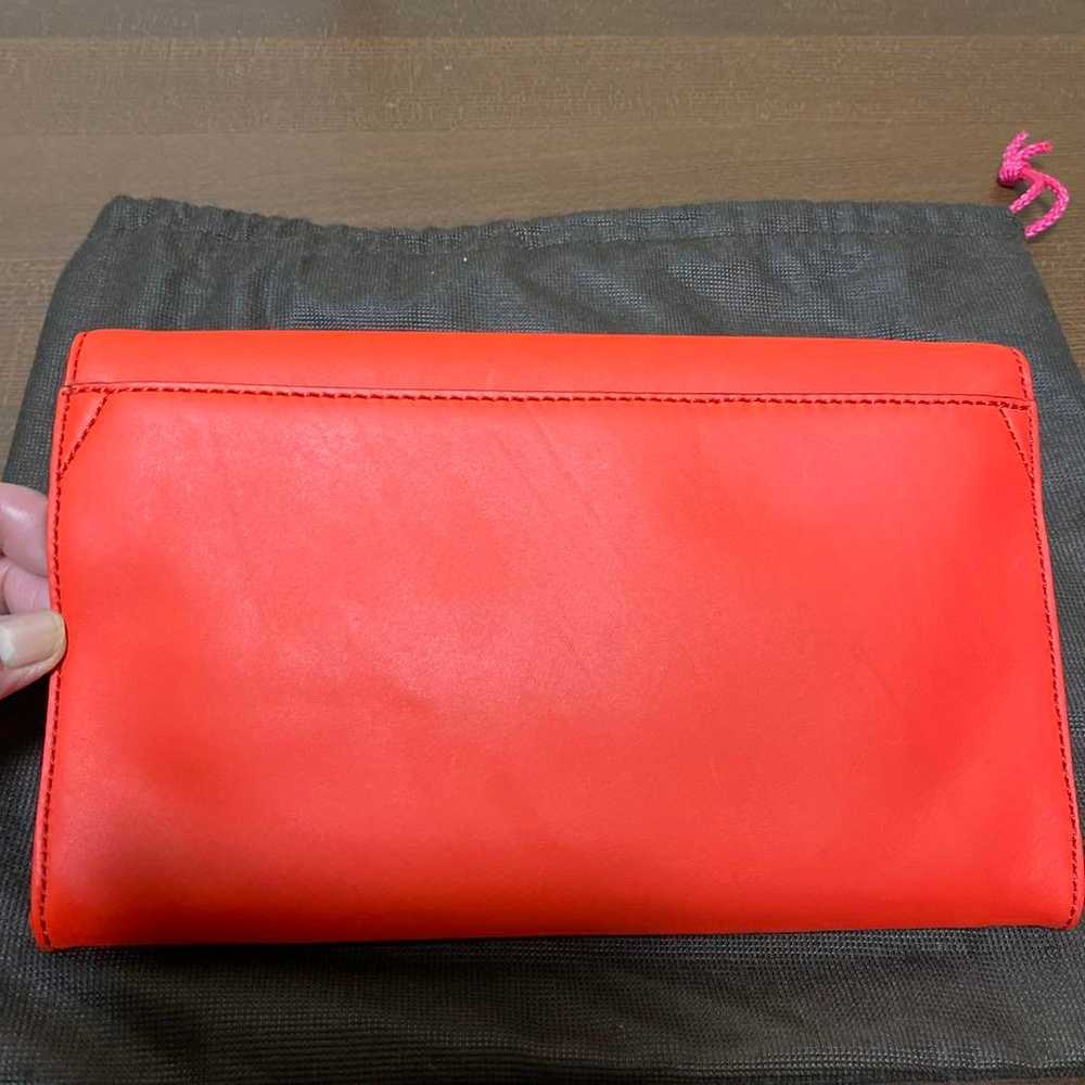 Kate Spade Clutch Bag Orange Red - image 3