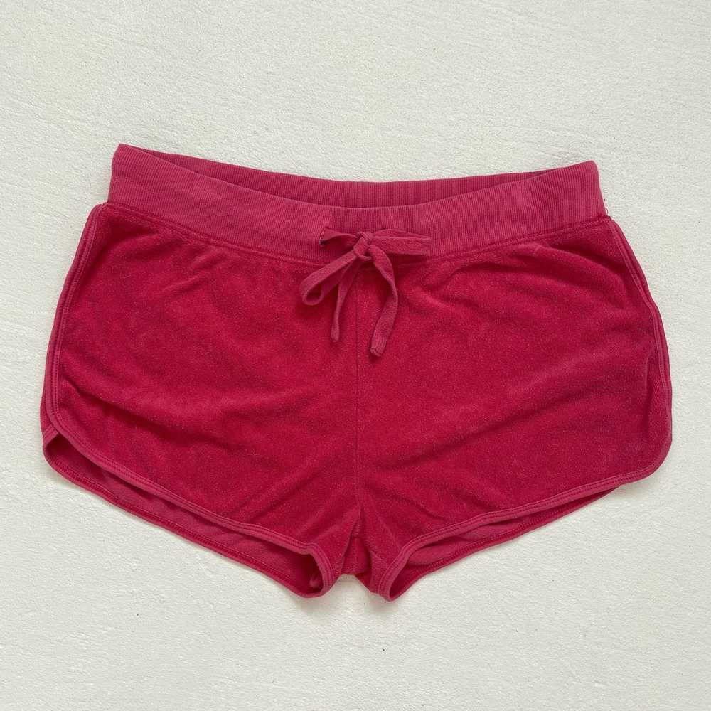 Other Red Pink Terry Cloth Drawstring Shorts, Siz… - image 1