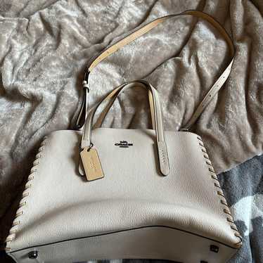 Coach Beige Leather Handbag