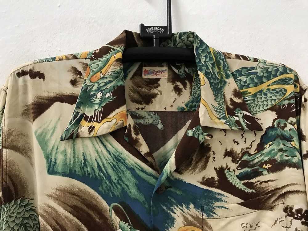 Hawaiian Shirt × Japanese Brand SS Japan Big Drag… - image 10