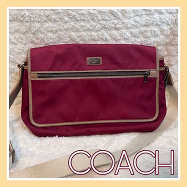 Coach Shoulder Bag Red Messenger Bag - image 1