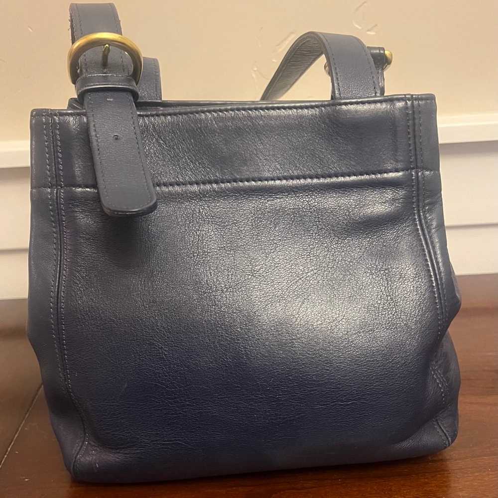 Coach Vintage Soho Waverly Navy Shoulder Bag - image 5