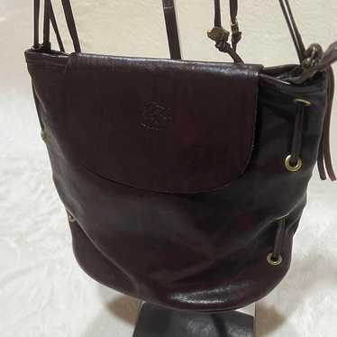 Rare Il Bisonte Leather Shoulder Bag