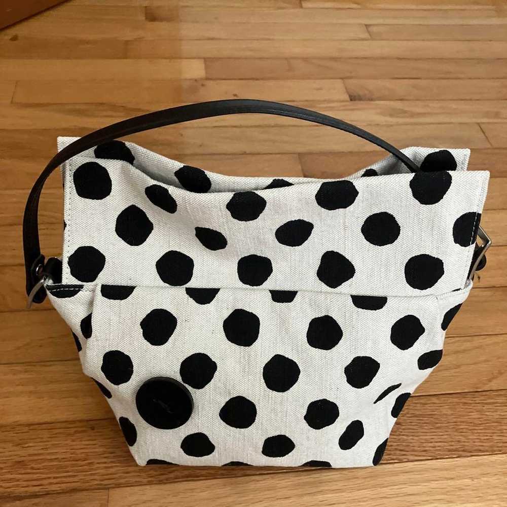 Black polka dot handbag - image 1