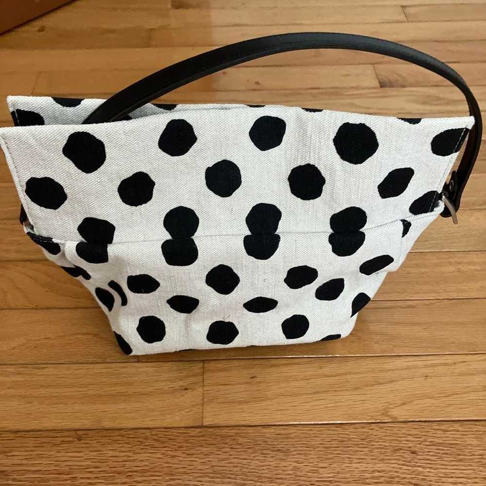 Black polka dot handbag - image 2