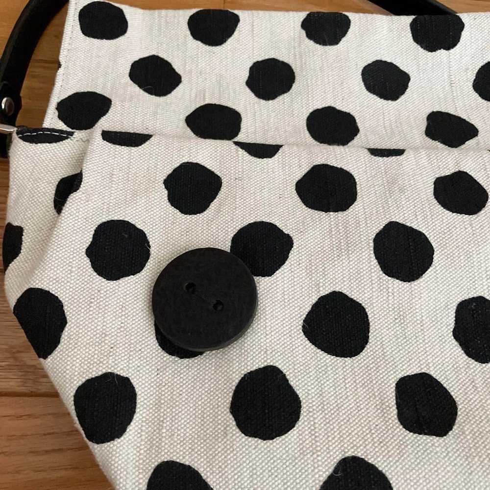 Black polka dot handbag - image 3