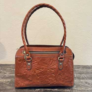 Patricia Nash Florence Tooled Calvi Leather Satche