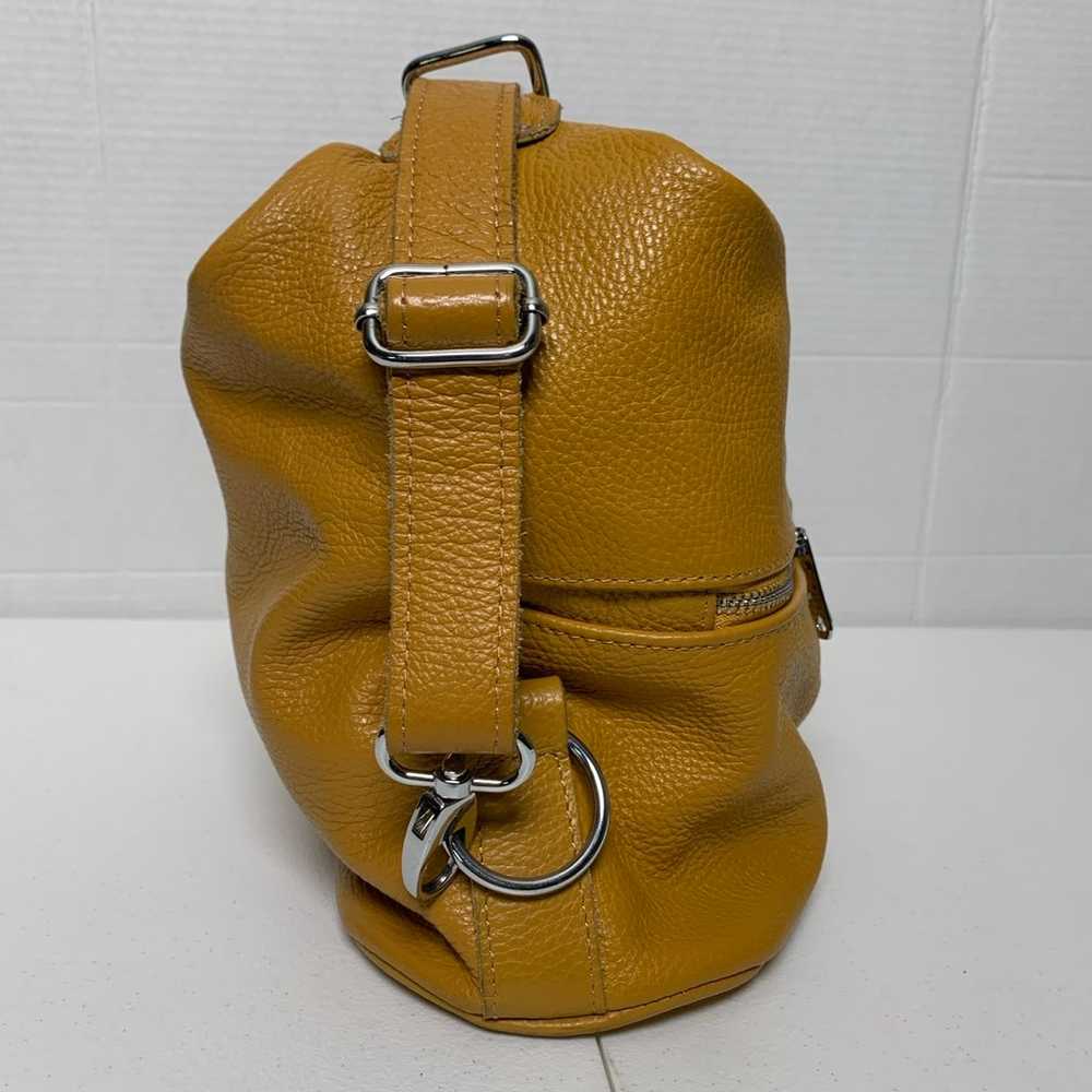 Mustard Syrena Leather Convertible Shoulder Bag/B… - image 3