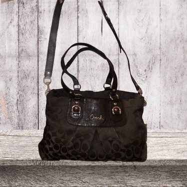 Coach Ashley signature f15510 sateen black…