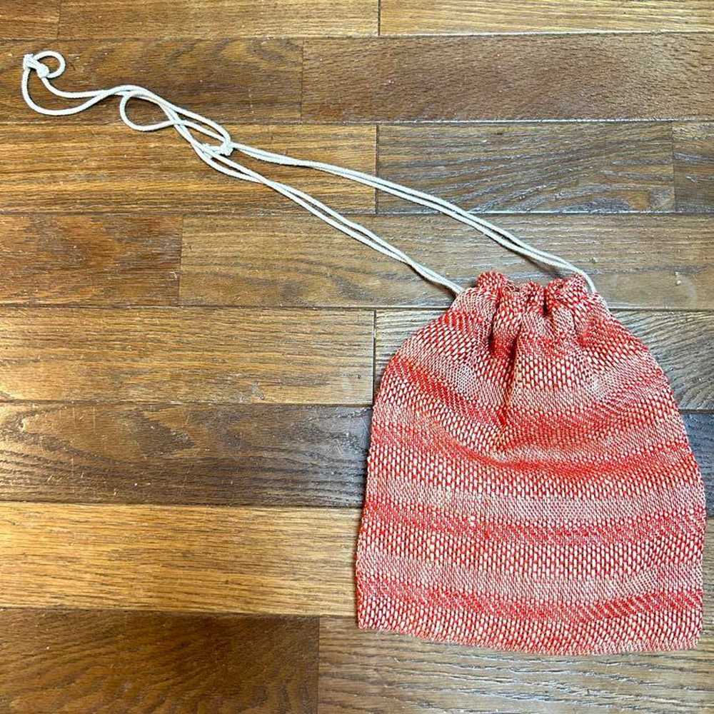 LOOSE Jacquard Hemp Purse Drawstring Bag - image 3