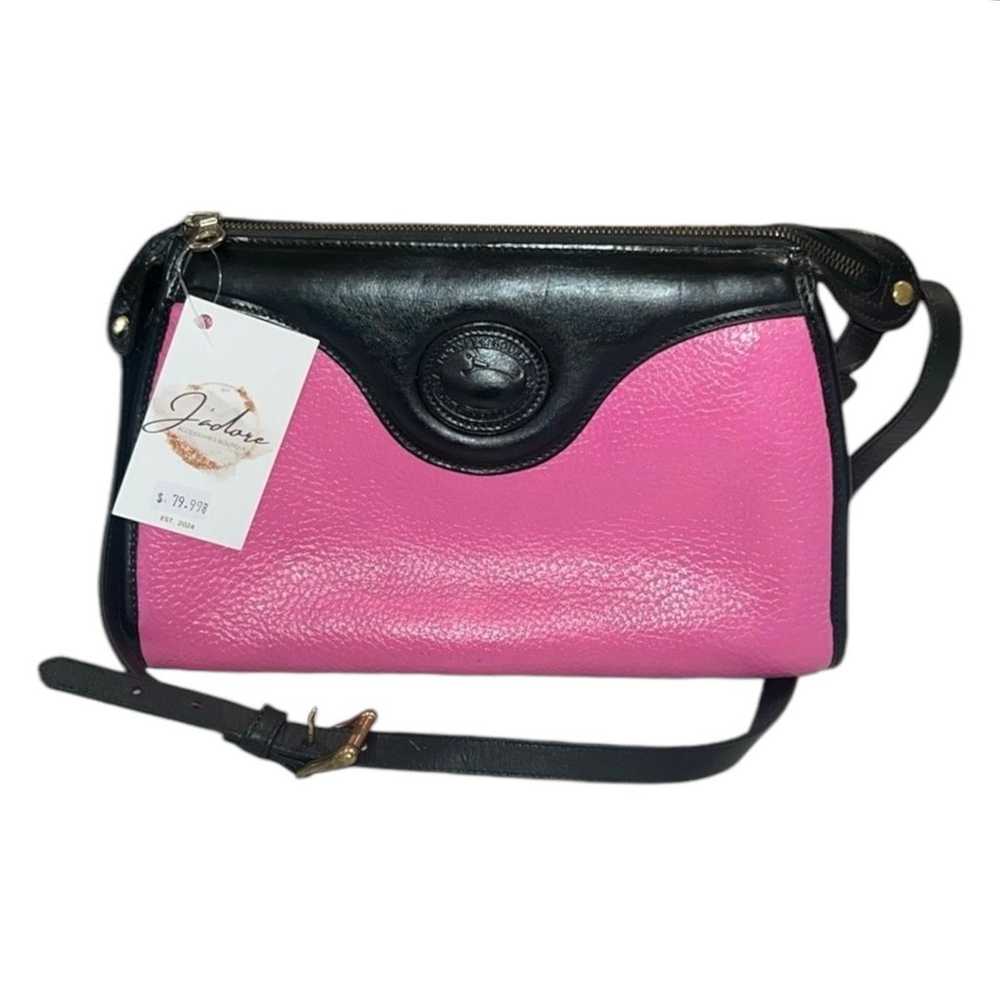 Dooney & Bourke Pink/Black Hand Painted (Rehab Us… - image 10