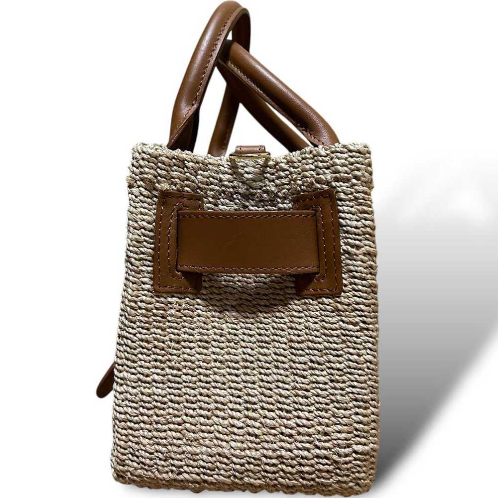 Viola d'Oro basket bag shoulder 2way beige belt c… - image 5