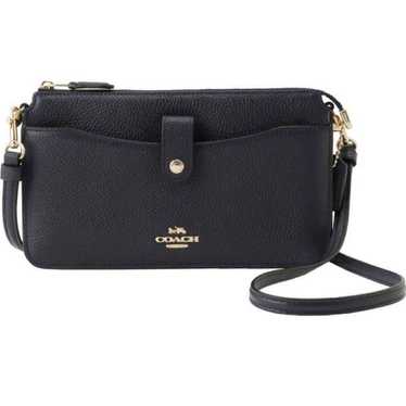 COACH Shoulder Bag Wallet Black