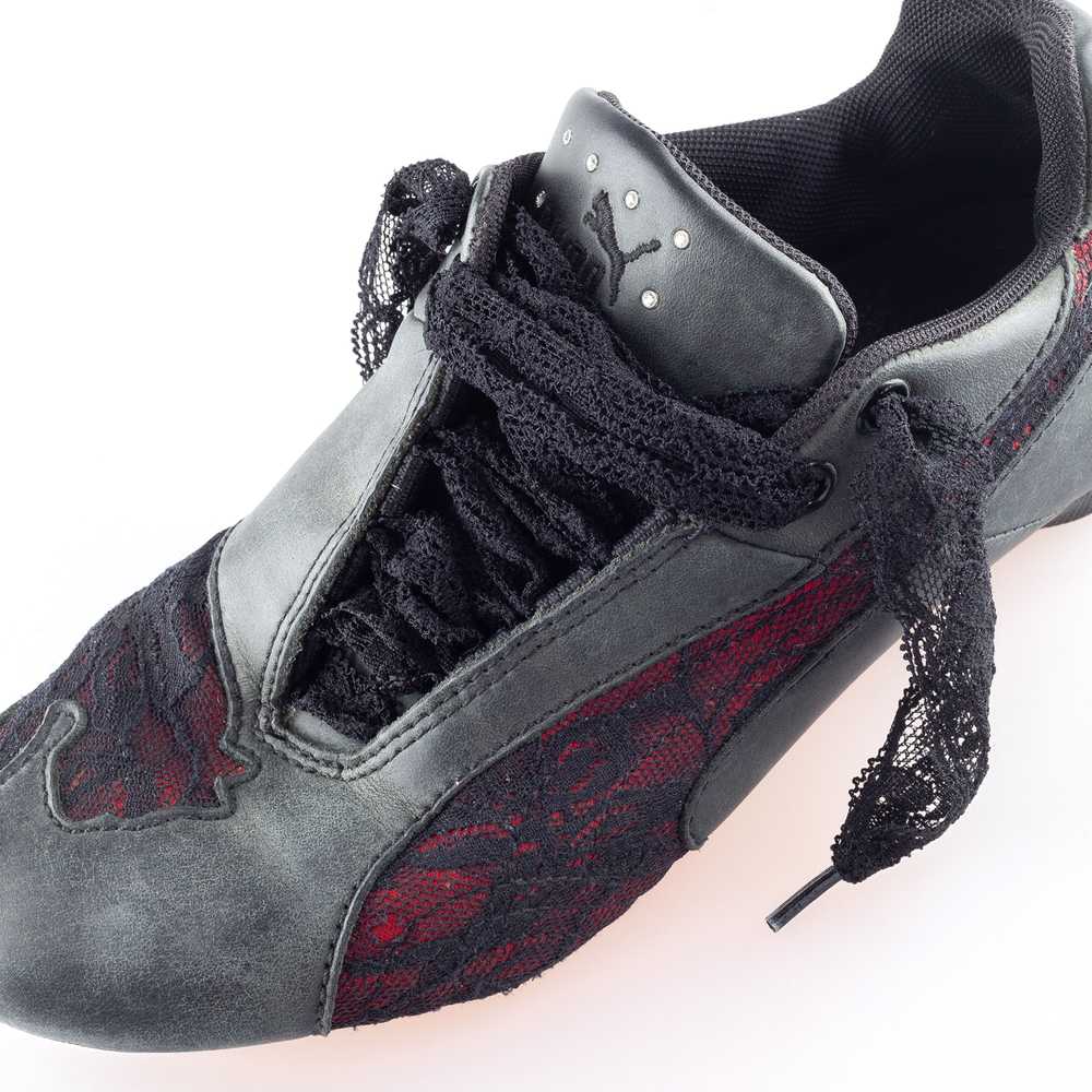 Puma × Vintage Vintage Puma Lace Gray/Red Sneaker… - image 7