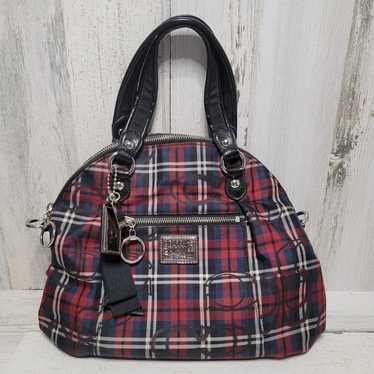 COACH POPPY TARTAN HANDBAG