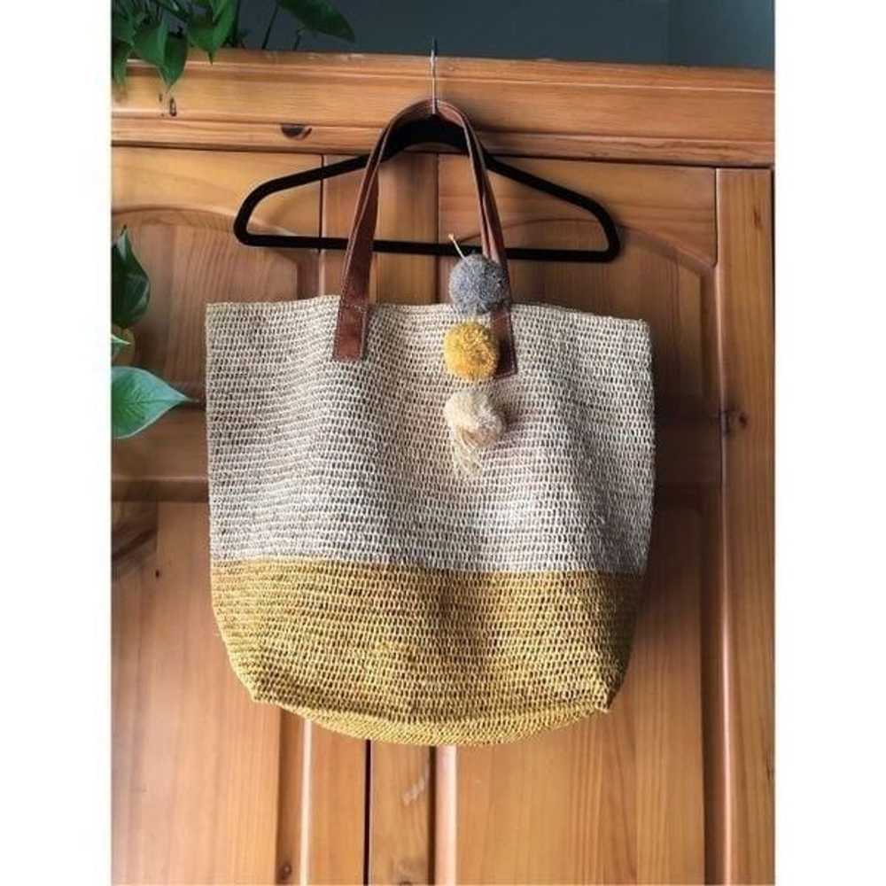 Mar Y Sol Montauk Crocheted Tote Bag Hand Made  1… - image 2