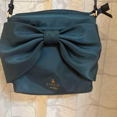 Lanvin en Bleu Shoulder Bag Dark Green