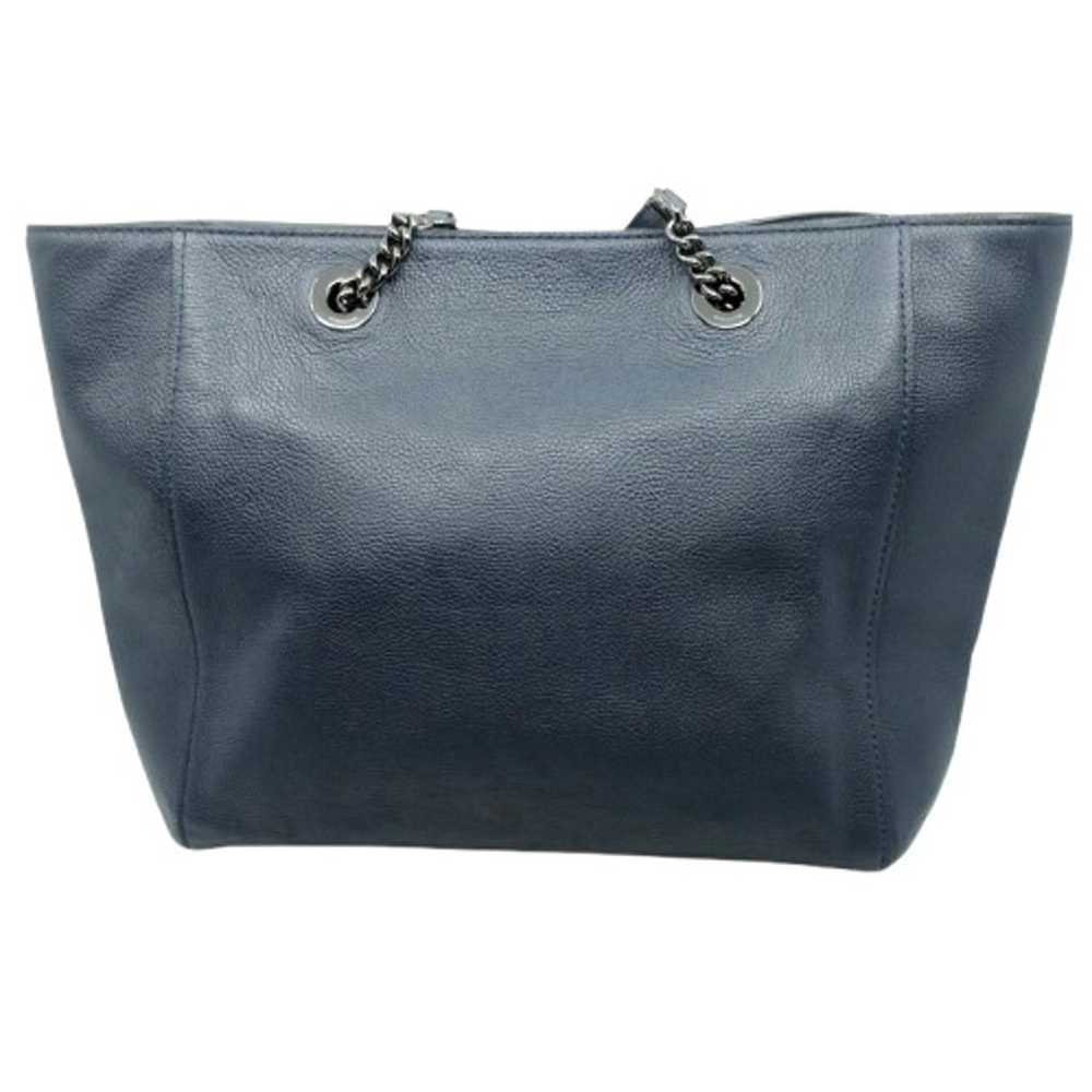 COACH~56830~Turnlock Chain Tote~POLISHED SOFT PEB… - image 4