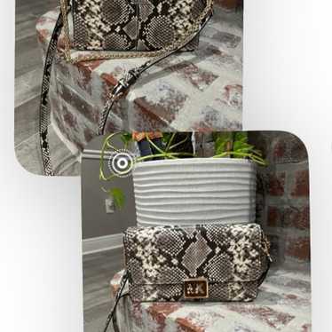 MK Python Snake Skin Leather Purse and Wallet Com… - image 1