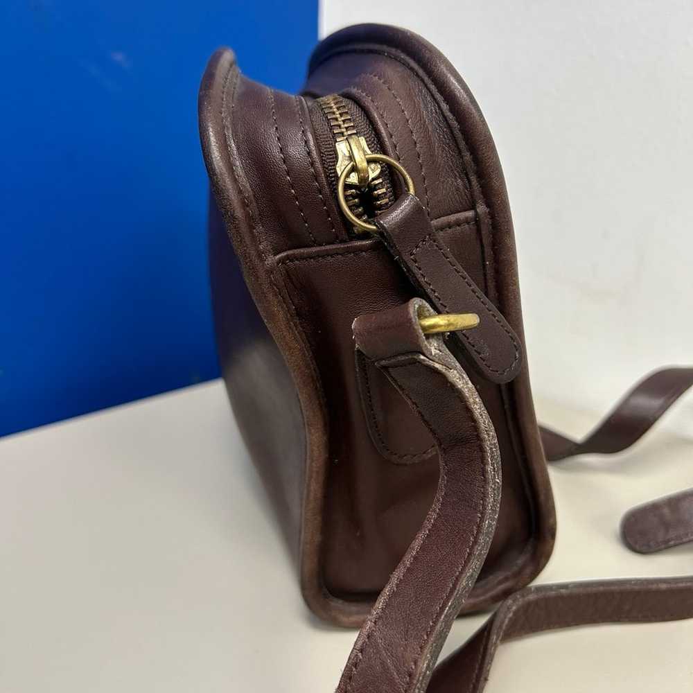 Vintage 90’s COACH 9087 Metropolis Dark Brown Lea… - image 4