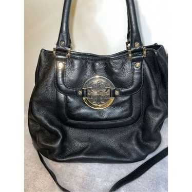 TORY BURCH Large Signature Amanda Pebbled Leather 