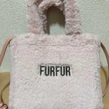 FURFUR Eco Fur Tote Bag Pink