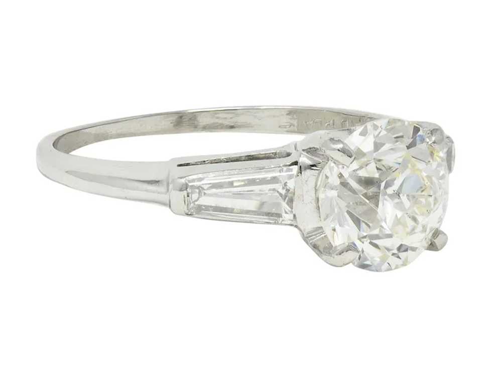 Mid-Century 1.81 CTW Old European Diamond Platinu… - image 3