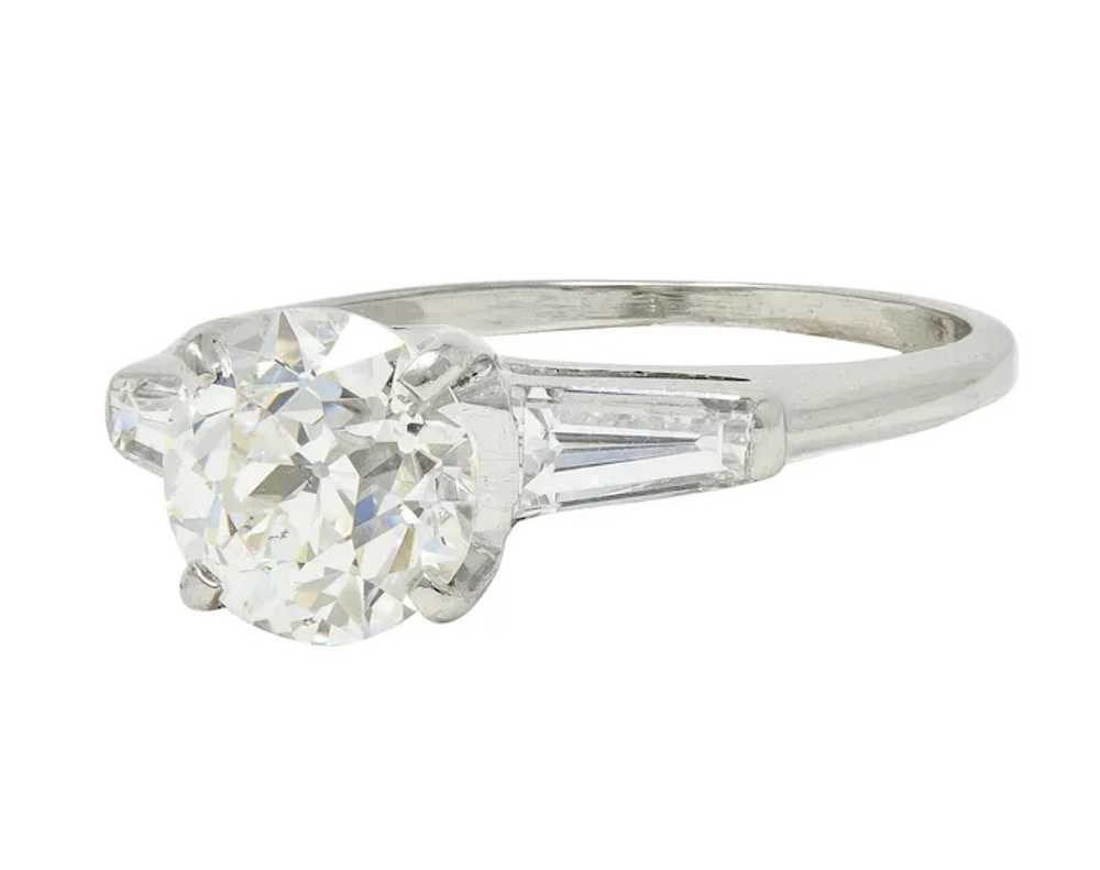 Mid-Century 1.81 CTW Old European Diamond Platinu… - image 7