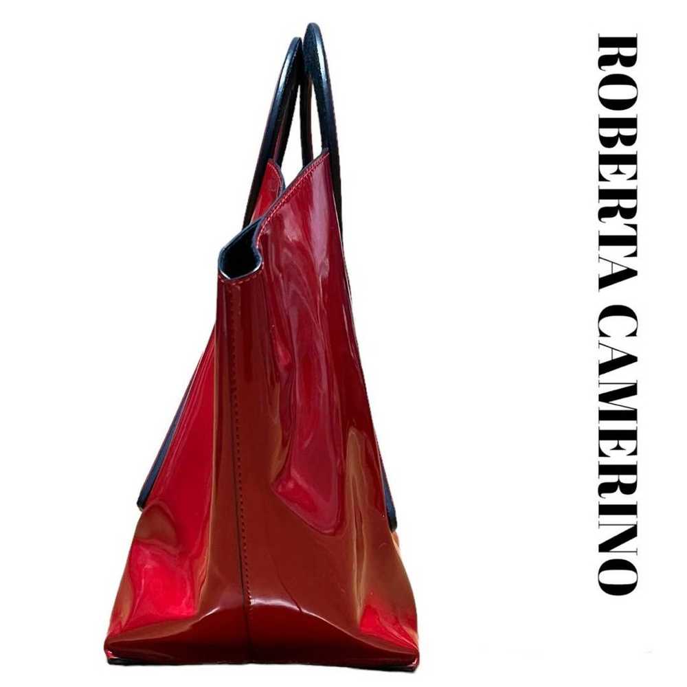 ROBERTA CAMERINO bag tote red enamel logo. - image 2