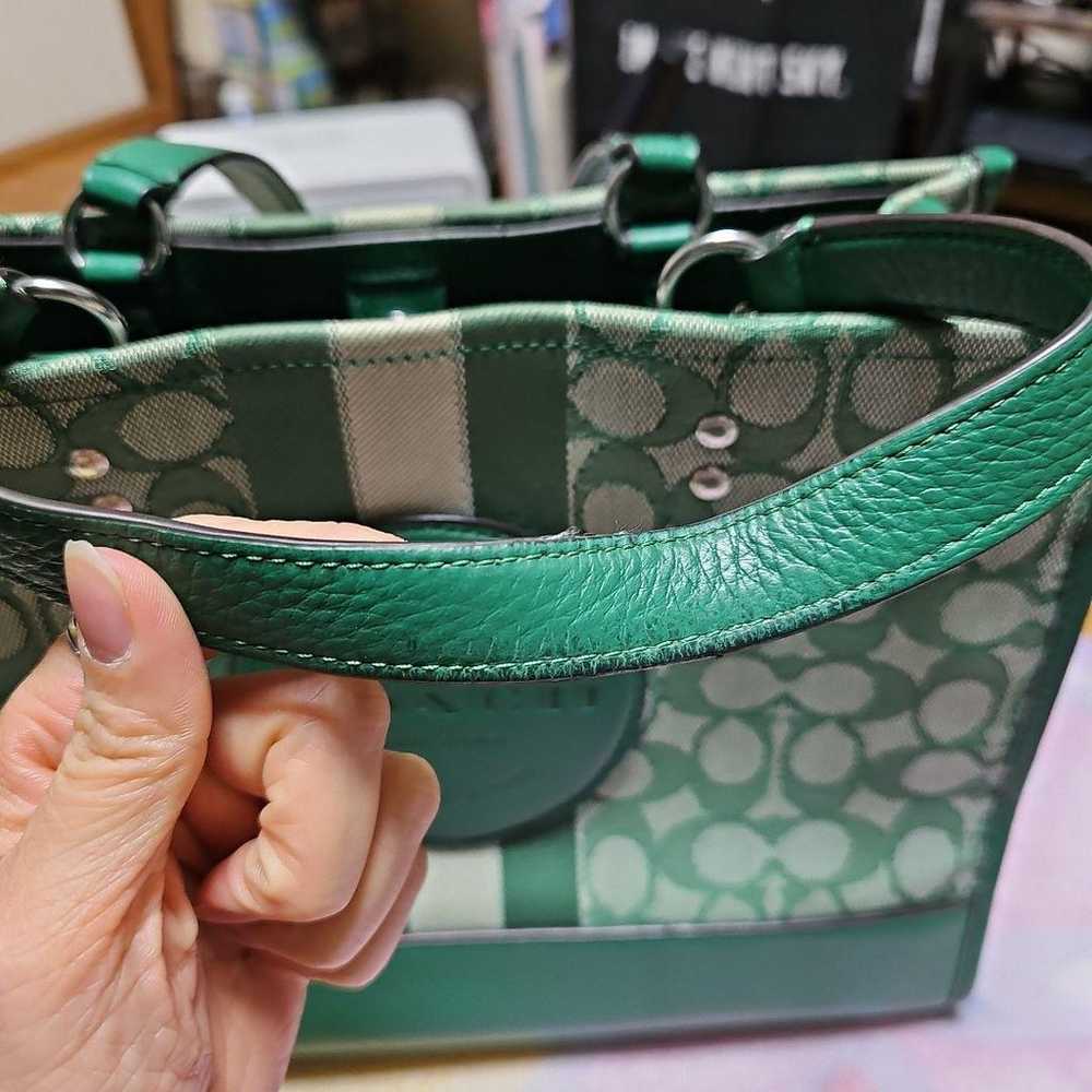 COACH Green Dempsey Shoulder Bag - image 4