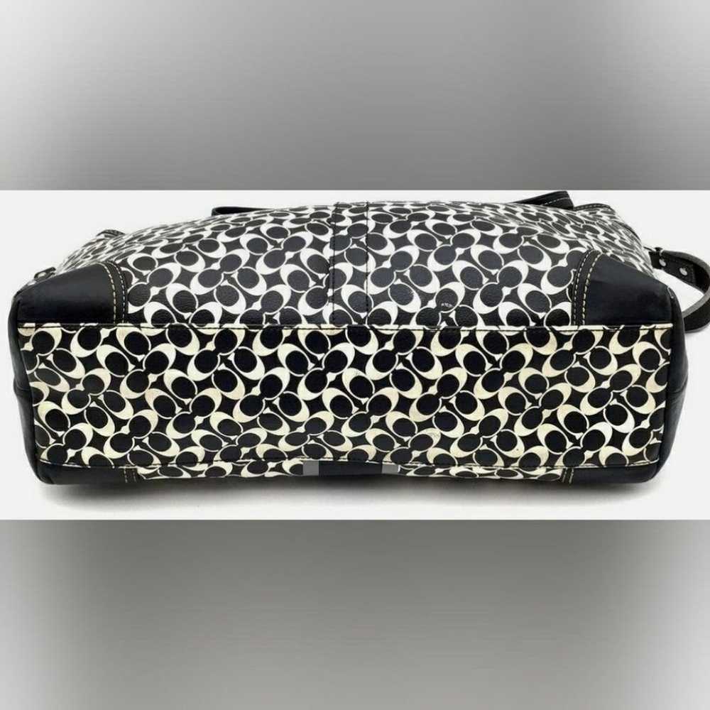 NEW Coach Black White Signature Print Carry-All B… - image 4