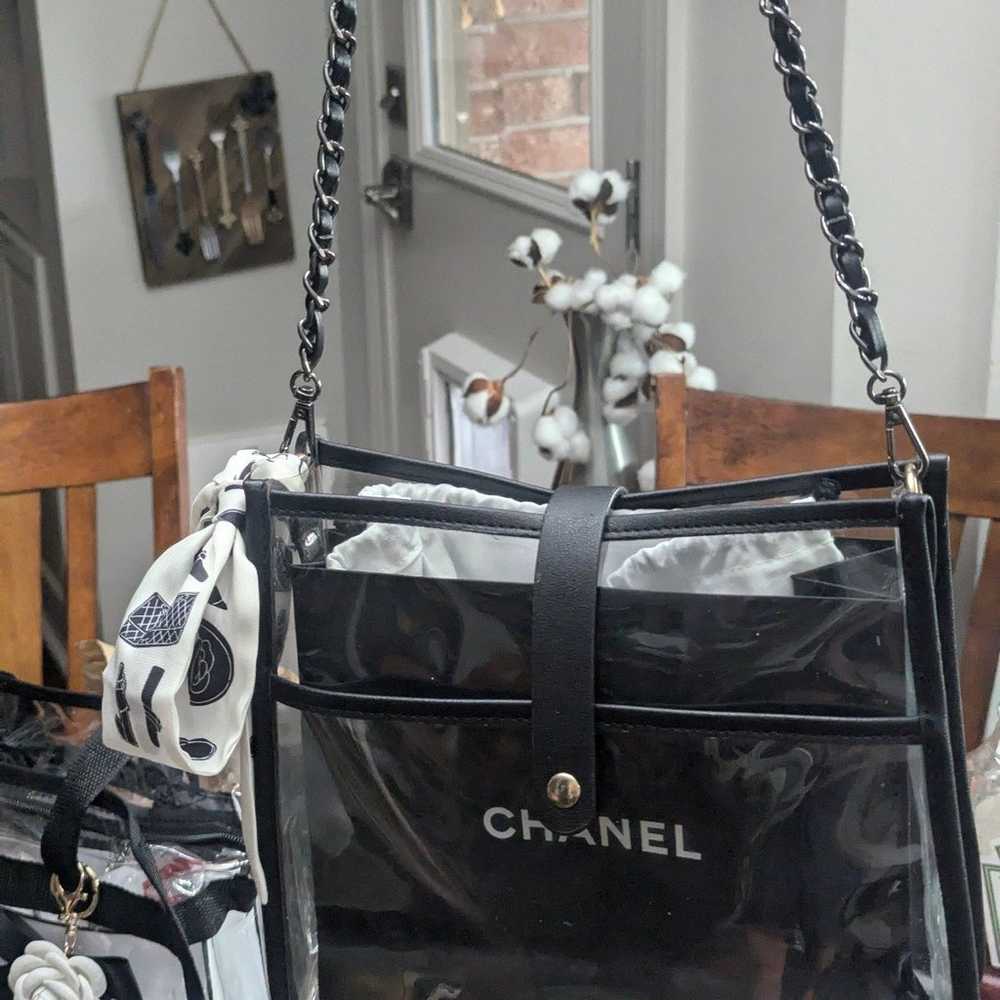 Upcycled designer handbag with original Chanel sh… - image 7