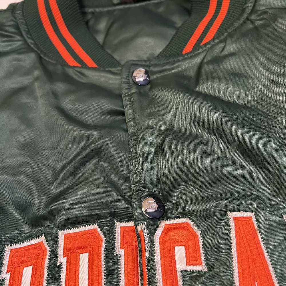 Starter Vintage 80’s Miami Hurricanes Satin Start… - image 4